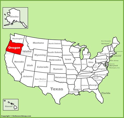 where is oregon located.